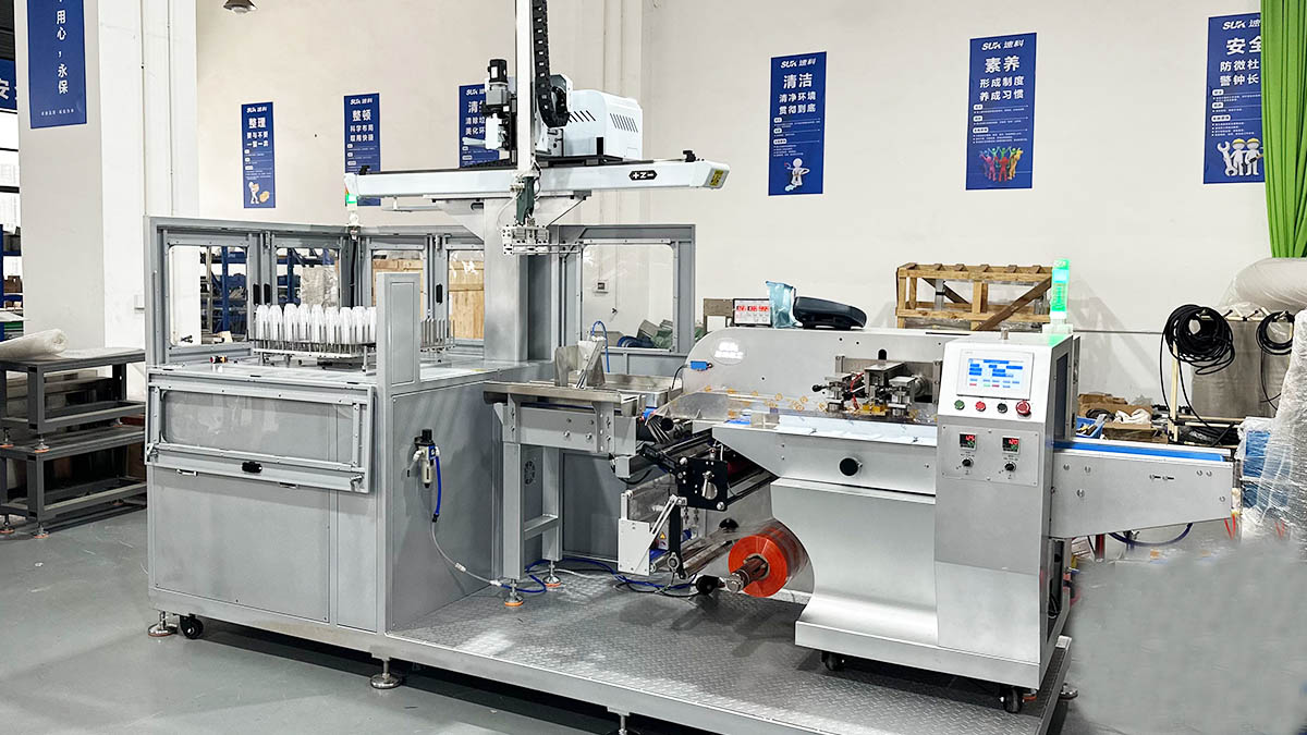 Pillow Packaging Machine Automatic Cup Counting and Stacking Solutions