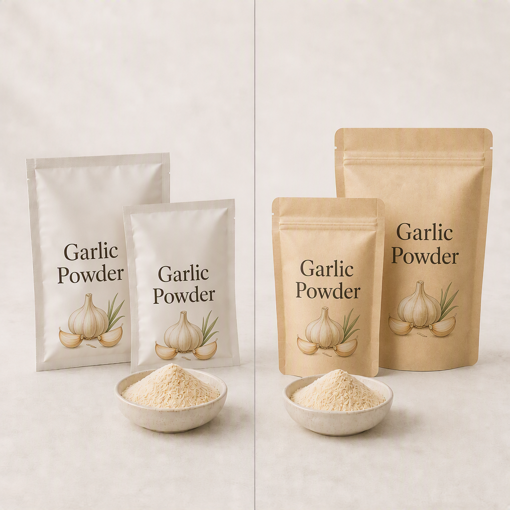 AI-generated bag-format illustration used for packaging-format explanation only