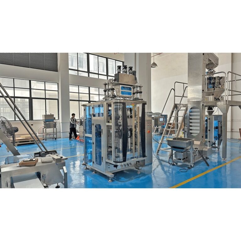 SUK multi-lane salt sachet packaging machine, complete line - real SUK equipment photo